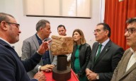 Restauran un modillón antropomorfo de la Torre Alfonsina hallado junto a la ermita del Cristo de la Carrera