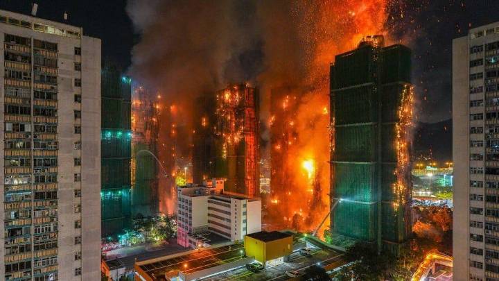 Tragedia en Hong Kong: sube a 146 el número de muertos tras devastador incendio