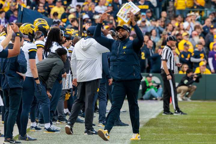 Overheard outside Michigan’s locker room: Emotional rollercoaster and a kicking meter