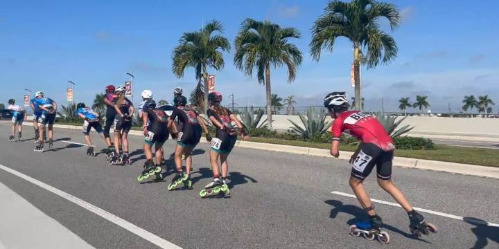 Skaters roll out for the Florida Inline Skating Marathon