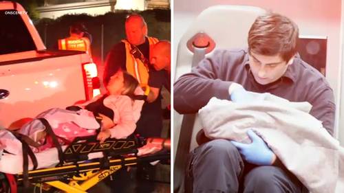 Grandmother helps deliver baby boy on side of 215 Freeway in Moreno Valley