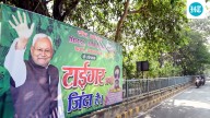 Day before Bihar result, ‘Tiger abhi zinda hai’ poster for Nitish Kumar in Patna