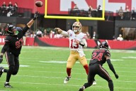 Deadspin | 49ers top Cardinals in Brock Purdy's return despite Jacoby Brissett's record day