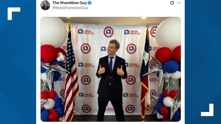 Former 'ShamWow' spokesman files to run for U.S. Congressional seat in Texas