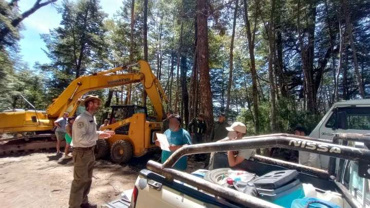 Detienen una operación de desmonte ilegal y secuestran maquinaria en Nahuel Huapi
