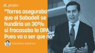 ¿Dónde está el desplome del 30% del Sabadell con que asustaba Torres?