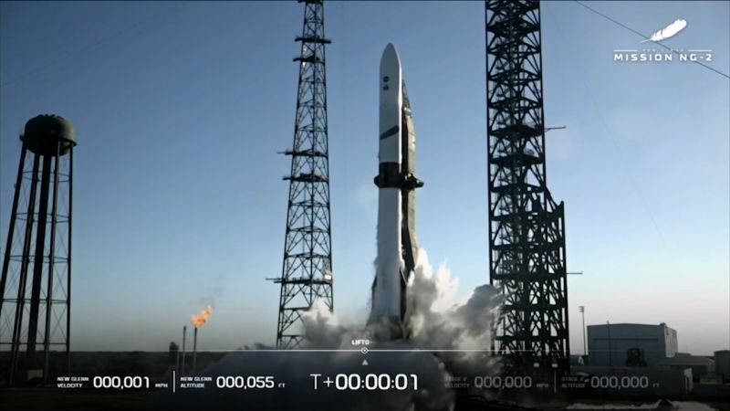 Blue Origin, la compañía de Jeff Bezos, lanzó una misión histórica hacia Marte