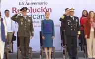 Video | Sheinbaum conmemora con desfile militar los 115 años de la Revolución