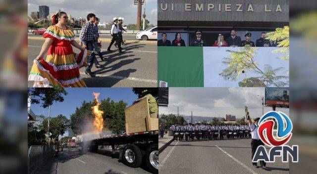 Acrobacias, rápel y simulacros de peligro hubo en el desfile Cívico Militar
