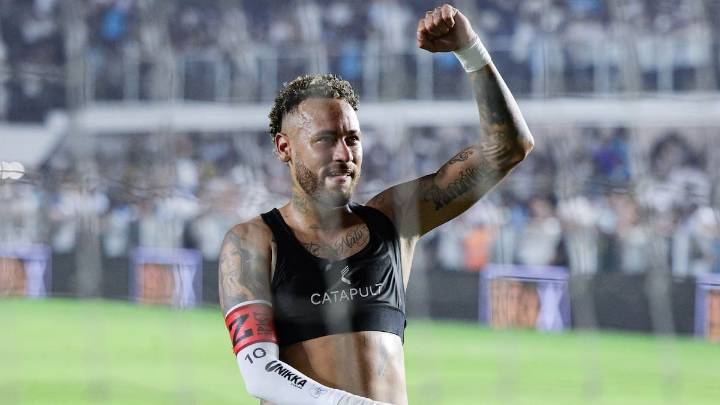 Neymar se la juega y arriesgará su rodilla para intentar liderar a Santos en la lucha por la salvación en el Brasileirao