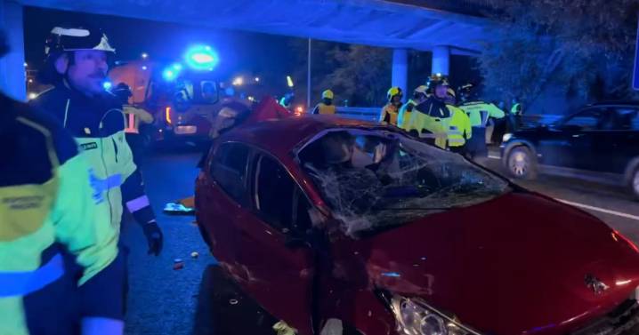 El accidente que ha dejado a un conductor herido grave en la A