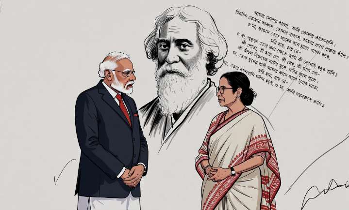 The manufactured outrage over Amar Sonar Bangla shows how Bengal’s cultural icons have become convenient shields for Mamata’s political insecurities