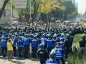 Poca afluencia en supuesta marcha de generación Z en México