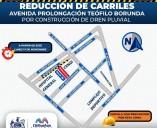 Reducirán carriles en Teófilo Borunda por construcción de dren pluvial
