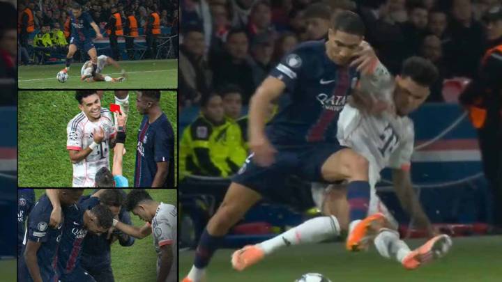 Luis Díaz y la lesión de Hakimi: qué le pasó al marroquí y qué dijeron Luis Enrique y Kompany