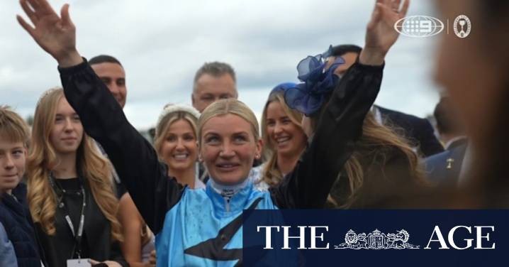 Half Yours storms home in history-making Melbourne Cup ride