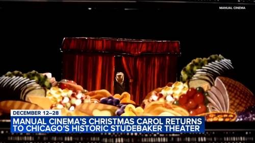 Manual Cinema's Christmas Carol returns to Chicago's historic Studebaker Theater December 12