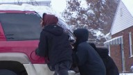 Brothers help push cars out of Omaha pile-up caused by winter storm
