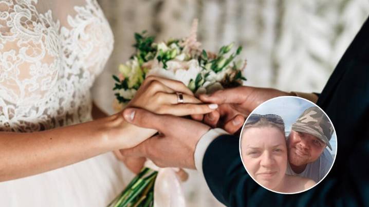 Se casó con su novia de la infancia tras 19 años de relación y horas después ella murió en sus brazos