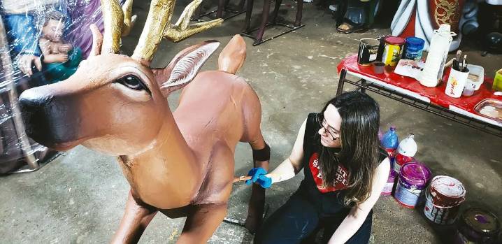 Trineo en boxes para la fiesta en Alem