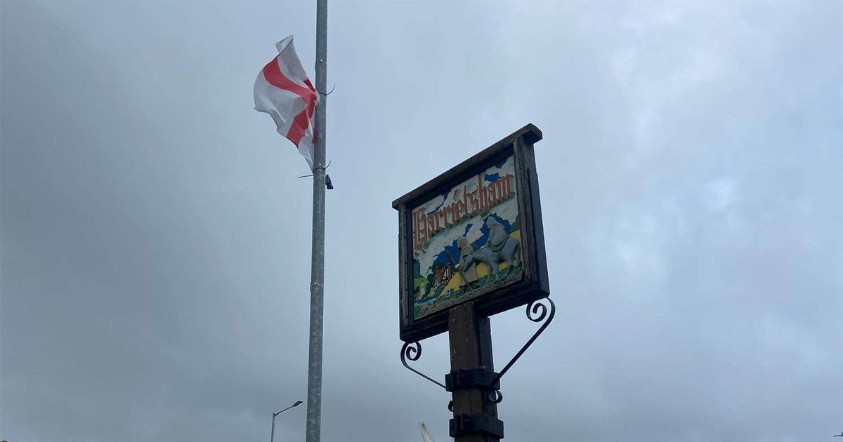 Christmas lights can't go up because of St George flags on lampposts