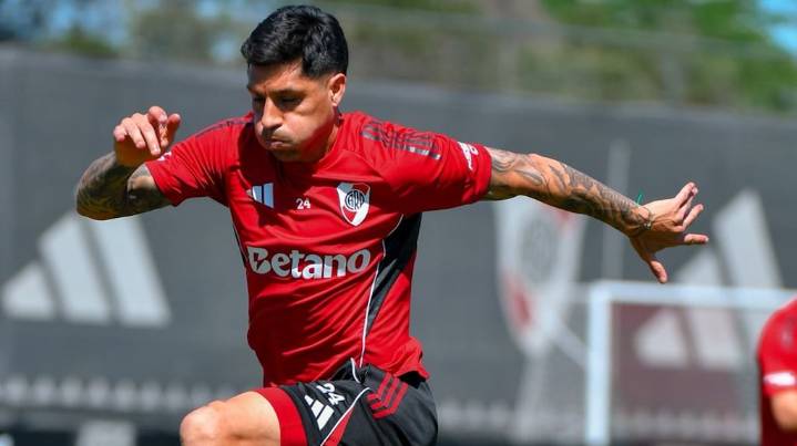 Tras ocho partidos de ausencia, Enzo Pérez prepara su regreso en River para visitar a Vélez en el Torneo Clausura