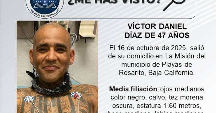 Se busca a Víctor Daniel Díaz de 47 años