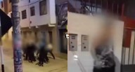 ¡Agresión salvaje en San Martín de Porres! Joven es acorralado y atacado a machetazos frente a colegio [VIDEO] Un grupo de presuntos pandilleros agredió brutalmente a un joven en plena salida escolar 