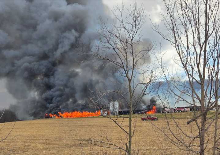 Three-alarm fire destroys two chicken houses in Pa. county