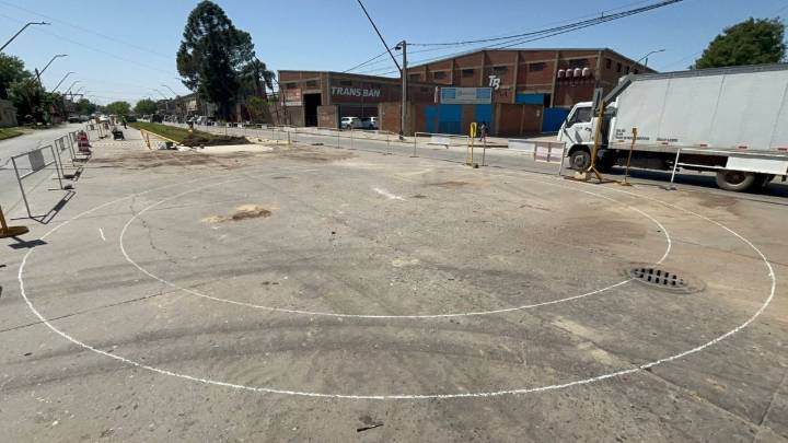 Santa Fe: avanza la construcción de la rotonda en Avenida Gorriti y Bernardo de Irigoyen