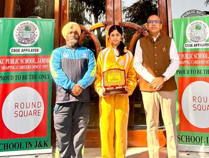 KCPS Student Shines At Inter-District Ut Level Yoga Championship 2025