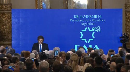 Milei en el aniversario de la DAIA: "Mientras otros gobiernos pactaban con Irán, nosotros pactamos con Israel"