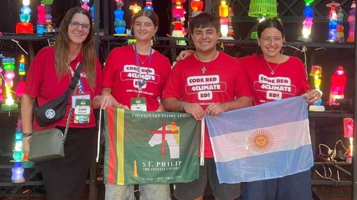 Tres estudiantes argentinos trajeron a la COP30 los reclamos de los jóvenes por la crisis climática