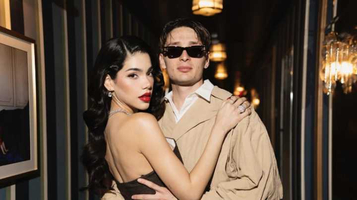 Celebran Peso Pluma y Kenia Os nueve meses de noviazgo