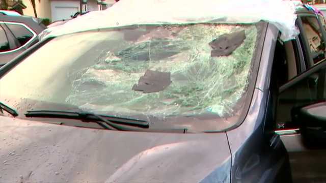 Man speaks out after video shows tire crashing into windshield of his car while on the Turnpike