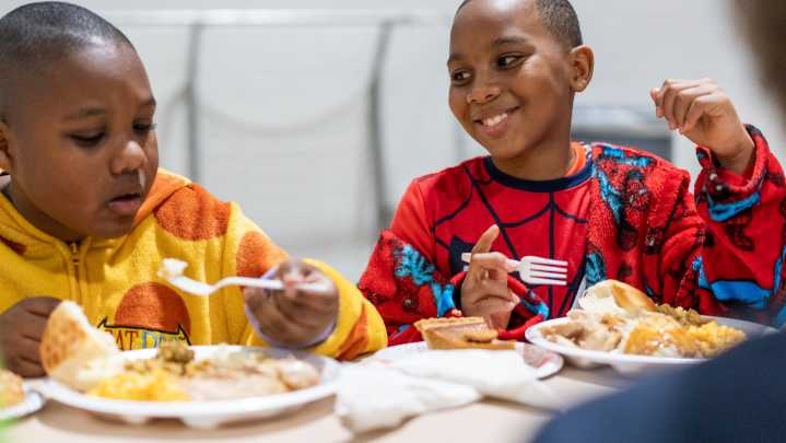 At a school in Redford Twp., students gather for only one meal a year
