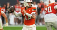Carson Beck catches TD pass, tops 10,000-yard milestone as No. 18 Miami Hurricanes roll past Syracuse Orange 38