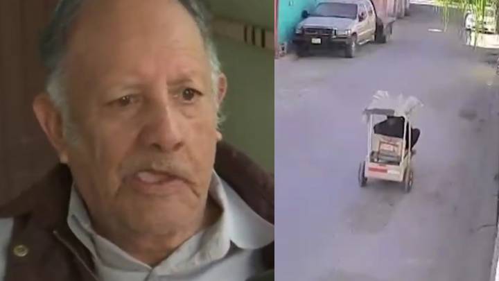 Adulto mayor pide ayuda para recuperar su silla robada; era su única forma de moverse