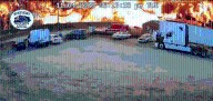 Surveillance video shows fiery explosion as UPS plane rips through Kentucky businesses