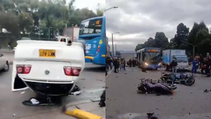 Revelan video del conductor que causó el mortal accidente en la avenida Mutis en Bogotá