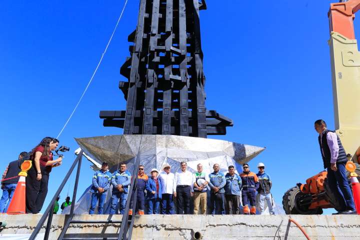 En diciembre primera etapa de monumental escultura de la Virgen en “El Chorrito”, Hidalgo