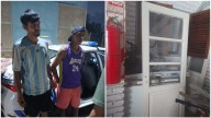 Dos ladrones fueron sorprendidos con una puerta robada