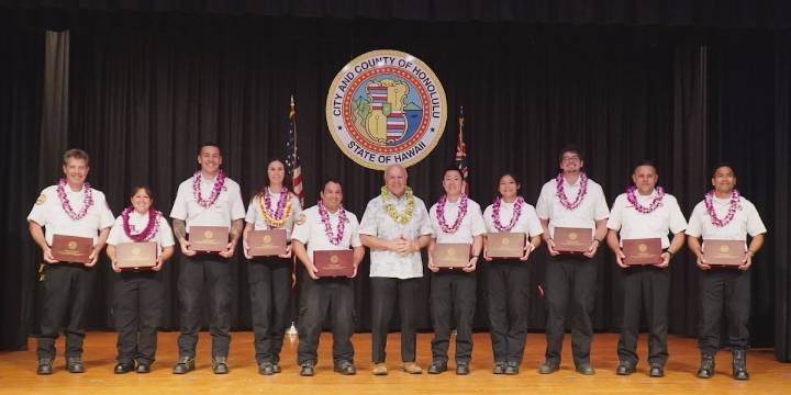 Mayor honors EMS heroes for response to Aliamanu fireworks tragedy