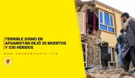 Terrible sismo en Afganistán dejó 20 muertos y 530 heridos