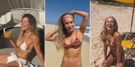 Entre bikinis y playa, las vacaciones de soltera de Laurita Fernández con amigas en Río de Janeiro