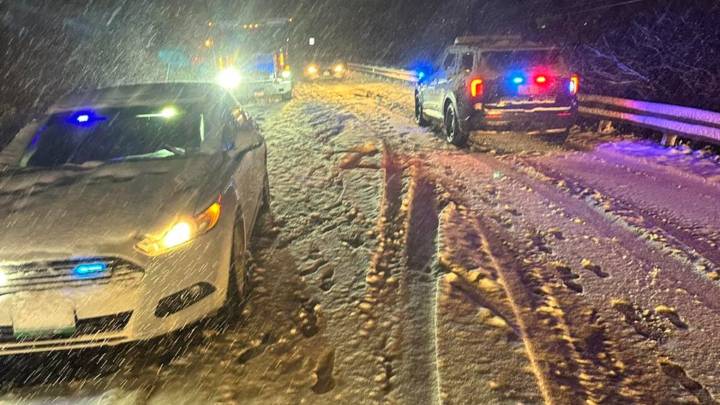 Vermont road conditions, snowfall totals