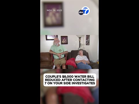 Lakewood couple's $8,000 water bill reduced after contacting ABC7