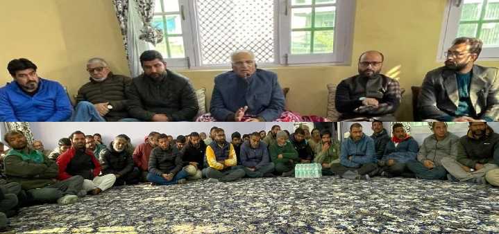 Ashok Koul leads booth-level campaign in Budgam, appeals for massive support to BJP candidate Aga Syed Mohsin