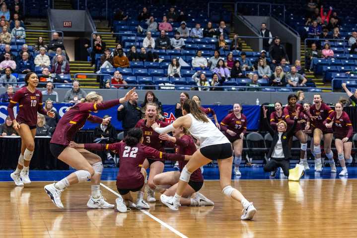 See photos as Farmington Hills Mercy defeats Byron Center to win D1 volleyball state semifinal