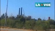 Protección Civil supervisa desmontaje de chimenea en Nueva Rosita